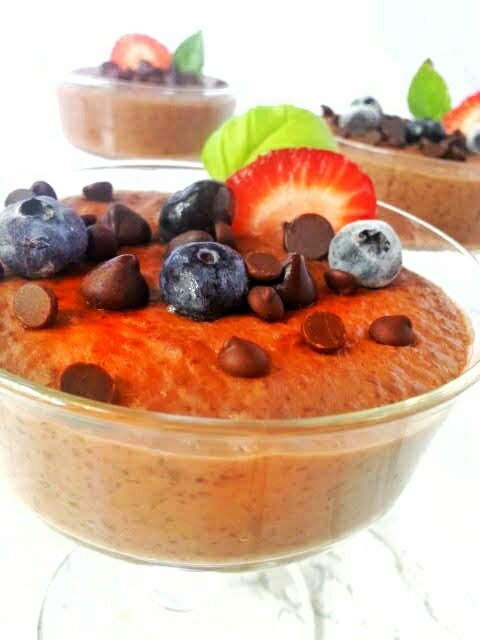 This decadent Dairy-free Vegan Chocolate Tapioca Pudding is creamy and so easy to make. It's food allergy friendly and made with healthy ingredients. Great for a sweet dessert or for a kid friendly snack paired with fresh fruit. #healthydessert #dairyfree #vegandessert #paleodessert #kidsdessert