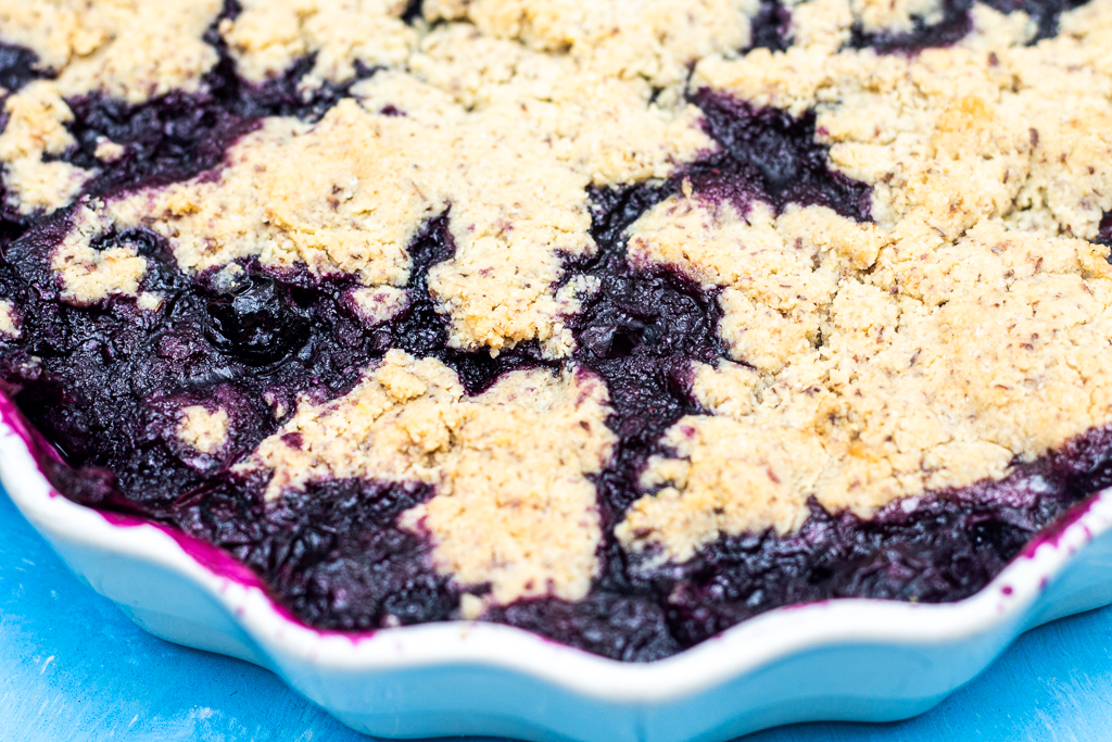 Vegan Gluten-free Blueberry Cobbler