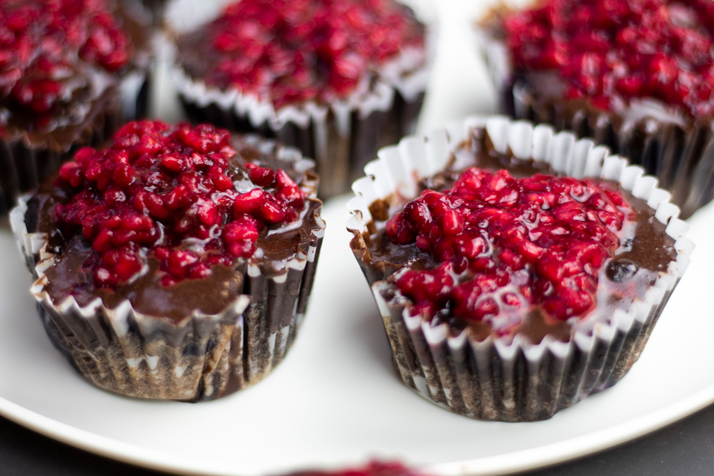 Chocolate Blueberry Paleo Cupcakes